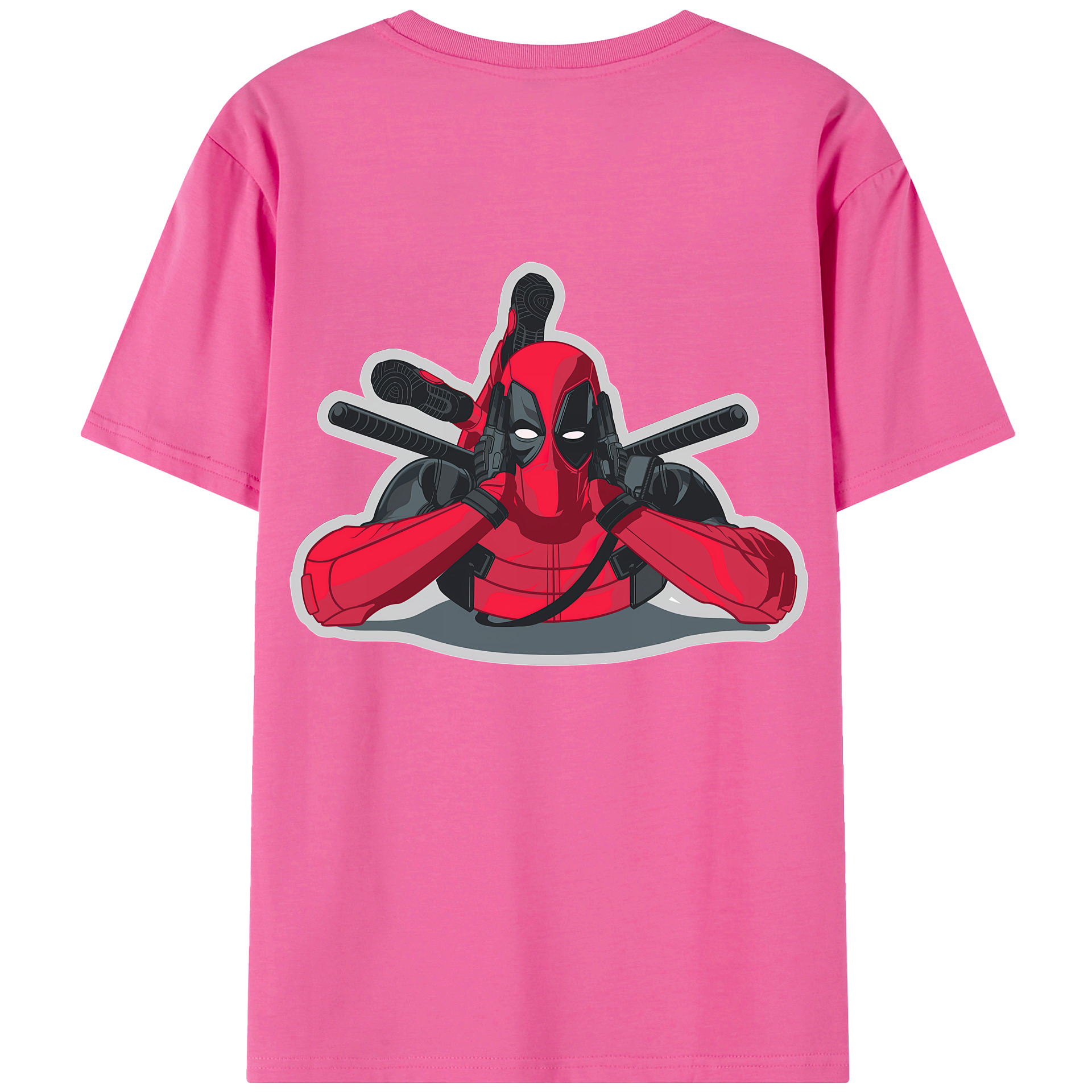 （画像用） Deadpool デッドプール レディース半袖Tシャツ(バックプリント)